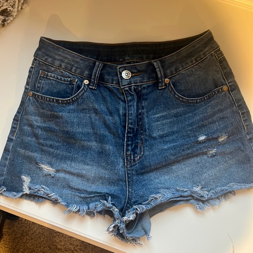 denim shorts